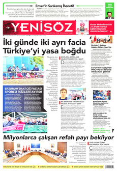 YENİ SÖZ GAZETESİ 23 Aralık 2024 Gazete Manşeti Küçük