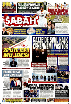 SABAH 22 Mayıs 2025 Gazete Manşeti Küçük