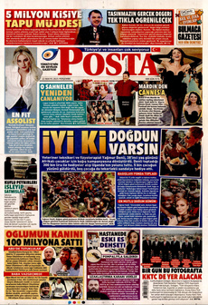 POSTA 22 Mayıs 2025 Gazete Manşeti Küçük