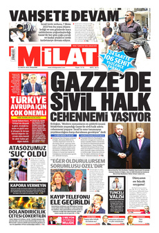 MİLAT 22 Mayıs 2025 Gazete Manşeti Küçük