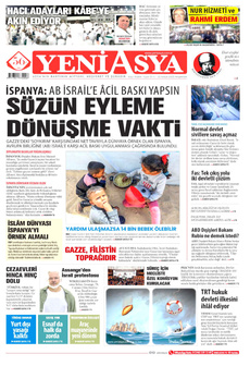 YENİ ASYA 22 Mayıs 2025 Gazete Manşeti Küçük