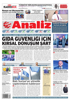 ANALİZ 22 Mayıs 2025 Gazete Manşeti Küçük
