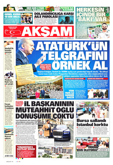 AKŞAM 3 Temmuz 2025 Gazete Manşeti Küçük