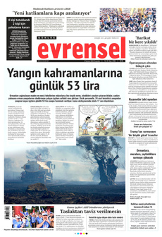 EVRENSEL 3 Temmuz 2025 Gazete Manşeti Küçük