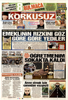 KORKUSUZ 3 Temmuz 2025 Gazete Manşeti Küçük