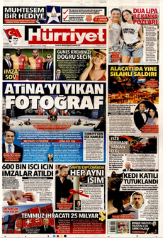 HÜRRİYET 3 Ağustos 2025 Gazete Manşeti Küçük