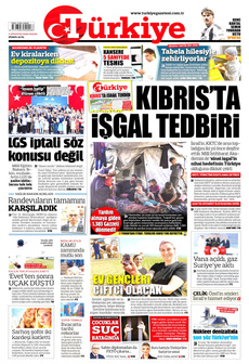 TÜRKİYE GAZETESİ 3 Ağustos 2025 Gazete Manşeti Küçük