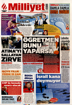 MİLLİYET 3 Ağustos 2025 Gazete Manşeti Küçük