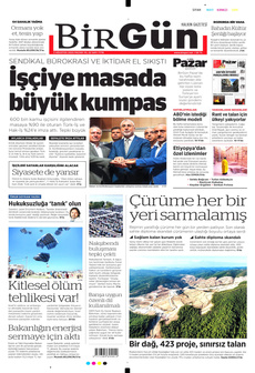 BİRGÜN 3 Ağustos 2025 Gazete Manşeti Küçük