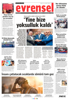 EVRENSEL 3 Ağustos 2025 Gazete Manşeti Küçük