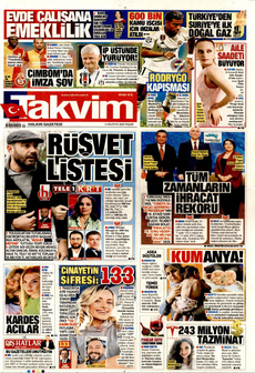 TAKVİM 3 Ağustos 2025 Gazete Manşeti Küçük