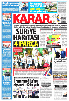KARAR 29 Ağustos 2025 Gazete Manşeti Küçük