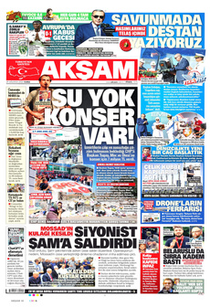 AKŞAM 29 Ağustos 2025 Gazete Manşeti Küçük