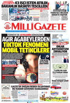 MİLLİ GAZETE 29 Ağustos 2025 Gazete Manşeti Küçük
