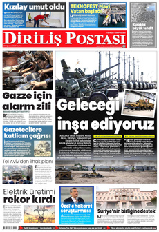 DİRİLİŞ POSTASI 29 Ağustos 2025 Gazete Manşeti Küçük