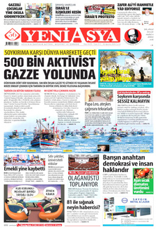 YENİ ASYA 29 Ağustos 2025 Gazete Manşeti Küçük