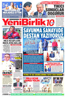 YENİBİRLİK 29 Ağustos 2025 Gazete Manşeti Küçük
