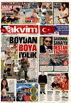 TAKVİM 29 Ağustos 2025 Gazete Manşeti Küçük