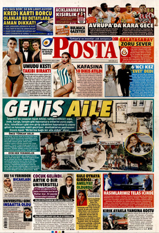POSTA 29 Ağustos 2025 Gazete Manşeti Küçük