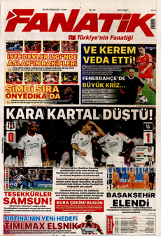 FANATİK 29 Ağustos 2025 Gazete Manşeti Küçük