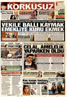 KORKUSUZ 29 Ağustos 2025 Gazete Manşeti Küçük