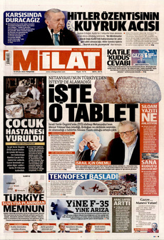 MİLAT 18 Eylül 2025 Gazete Manşeti Küçük