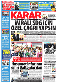 KARAR 8 Ekim 2025 Gazete Manşeti Küçük