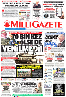 MİLLİ GAZETE 8 Ekim 2025 Gazete Manşeti Küçük