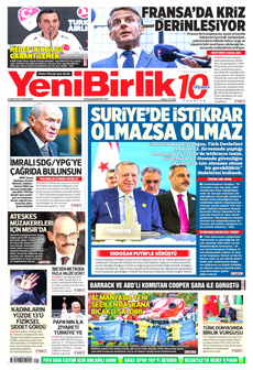 YENİBİRLİK 8 Ekim 2025 Gazete Manşeti Küçük