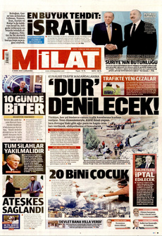 MİLAT 8 Ekim 2025 Gazete Manşeti Küçük