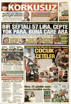 KORKUSUZ 8 Ekim 2025 Gazete Manşeti Küçük
