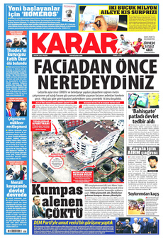 KARAR 2 Kasım 2025 Gazete Manşeti Küçük