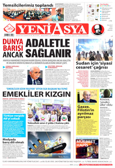 YENİ ASYA 2 Kasım 2025 Gazete Manşeti Küçük