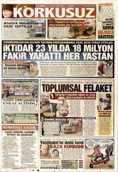 KORKUSUZ 2 Kasım 2025 Gazete Manşeti Küçük